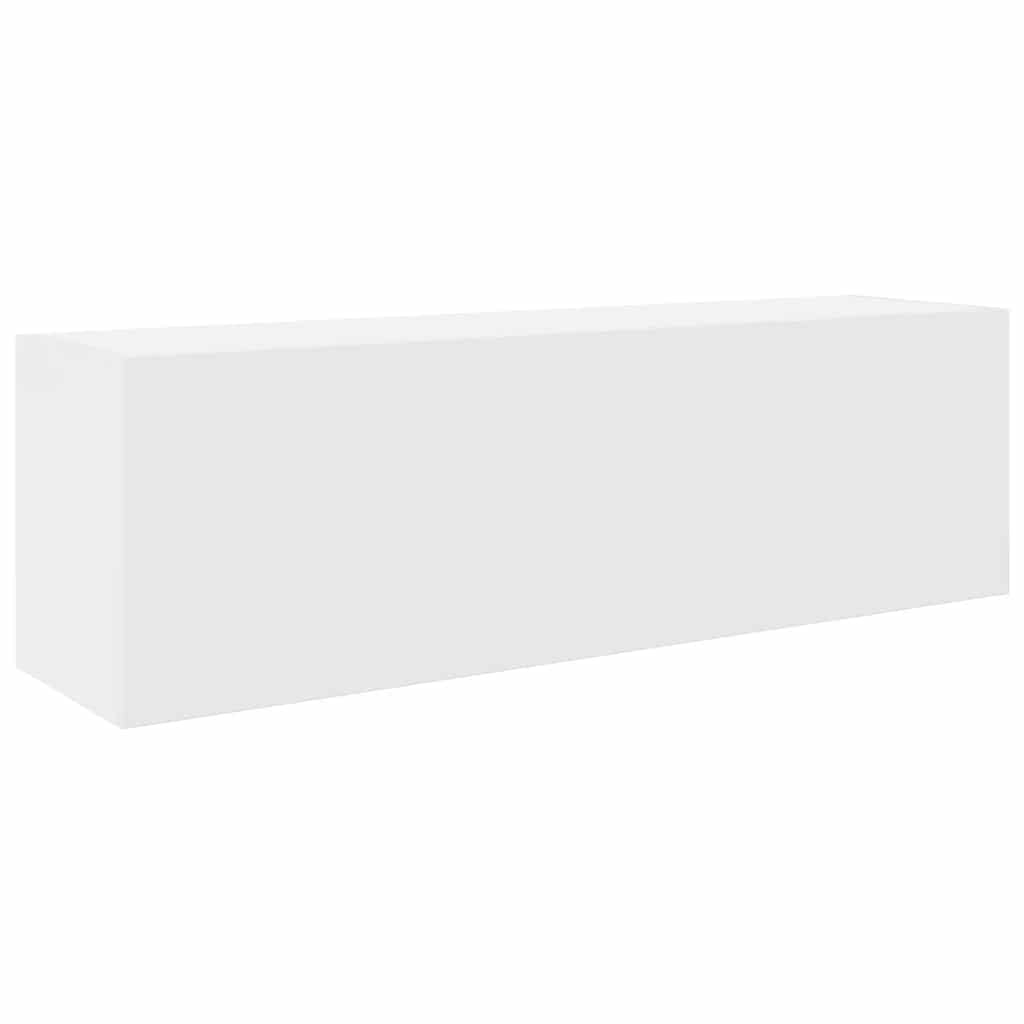 vidaXL Bad-Wandschrank Weiß 100x25x30 cm Holzwerkstoff