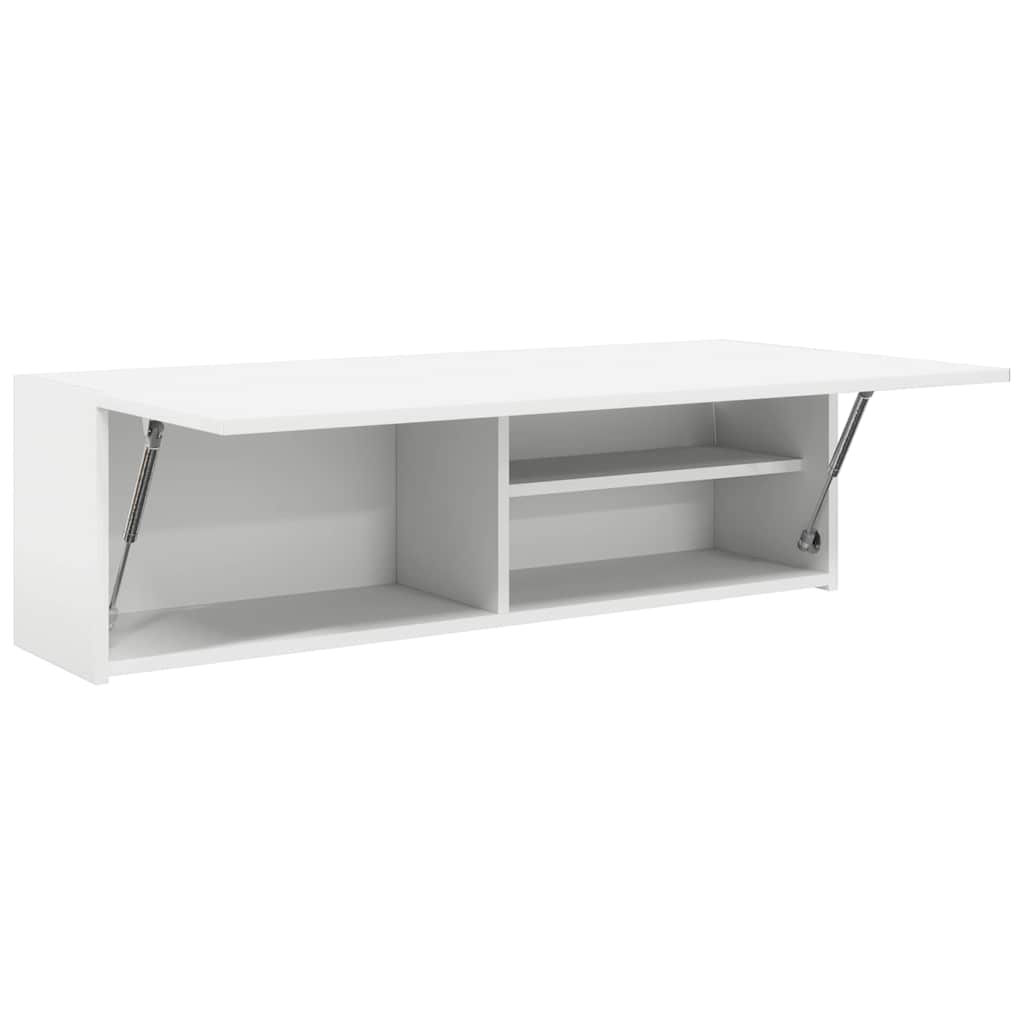 vidaXL Bad-Wandschrank Weiß 100x25x30 cm Holzwerkstoff