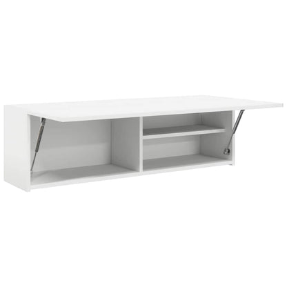 vidaXL Bad-Wandschrank Weiß 100x25x30 cm Holzwerkstoff