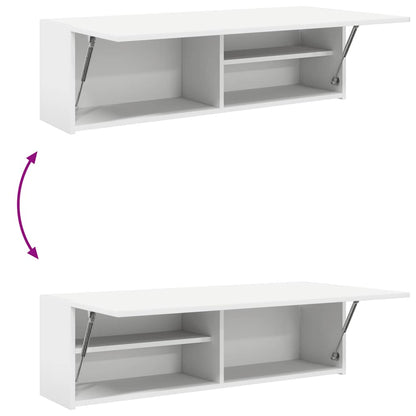 vidaXL Bad-Wandschrank Weiß 100x25x30 cm Holzwerkstoff
