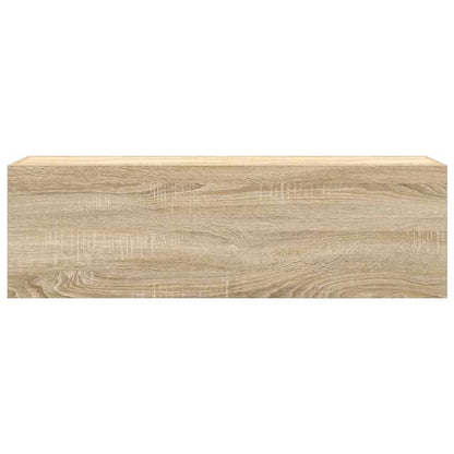 vidaXL Bad-Wandschrank Sonoma-Eiche 100x25x30 cm Holzwerkstoff