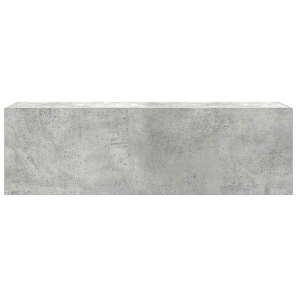 vidaXL Bad-Wandschrank Betongrau 100x25x30 cm Holzwerkstoff