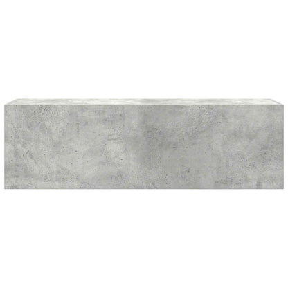vidaXL Bad-Wandschrank Betongrau 100x25x30 cm Holzwerkstoff