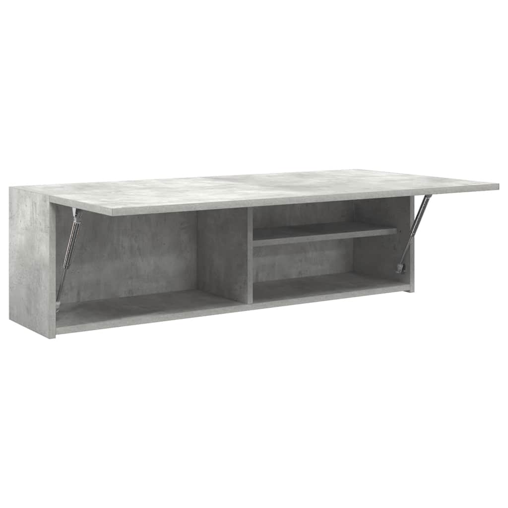 vidaXL Bad-Wandschrank Betongrau 100x25x30 cm Holzwerkstoff