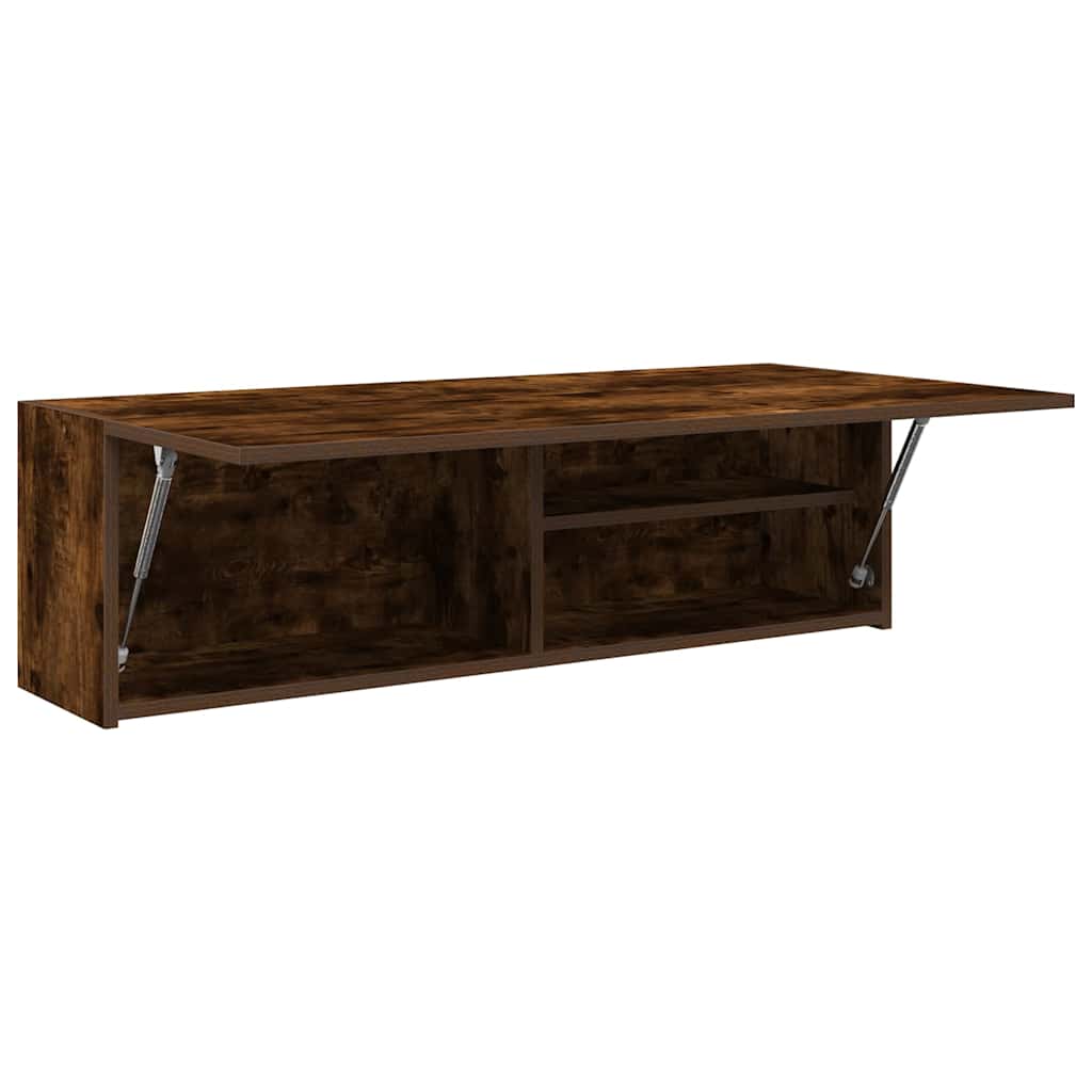 vidaXL Armoire murale de salle de bain chêne fumé 100x25x30 cm bois d'ingénierie