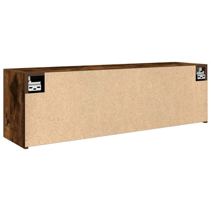 vidaXL Armoire murale de salle de bain chêne fumé 100x25x30 cm bois d'ingénierie