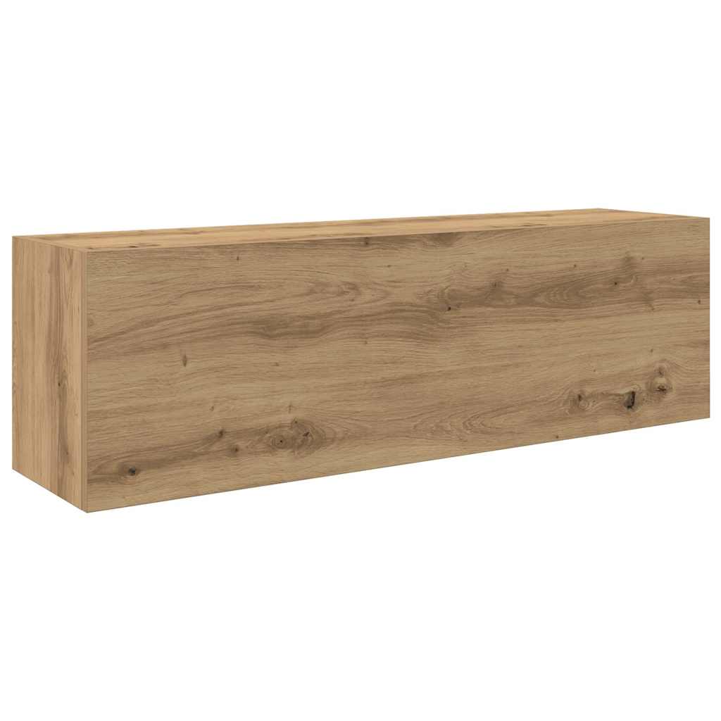 vidaXL Meuble haut de salle de bain chêne Artisan 100x25x30 cm bois d'ingénierie