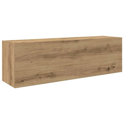 vidaXL Meuble haut de salle de bain chêne Artisan 100x25x30 cm bois d'ingénierie