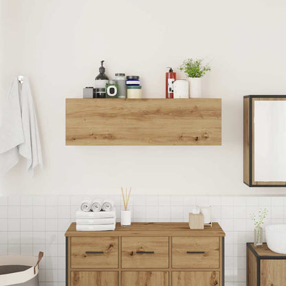 vidaXL Meuble haut de salle de bain chêne Artisan 100x25x30 cm bois d'ingénierie