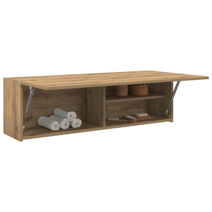 vidaXL Meuble haut de salle de bain chêne Artisan 100x25x30 cm bois d'ingénierie