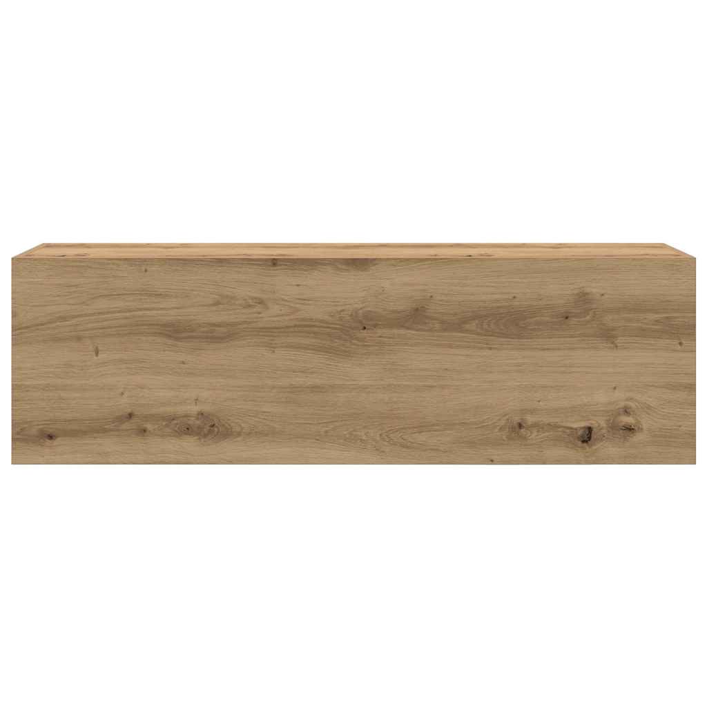 vidaXL Meuble haut de salle de bain chêne Artisan 100x25x30 cm bois d'ingénierie