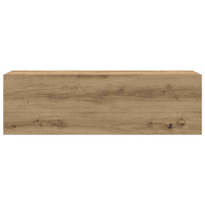 vidaXL Meuble haut de salle de bain chêne Artisan 100x25x30 cm bois d'ingénierie