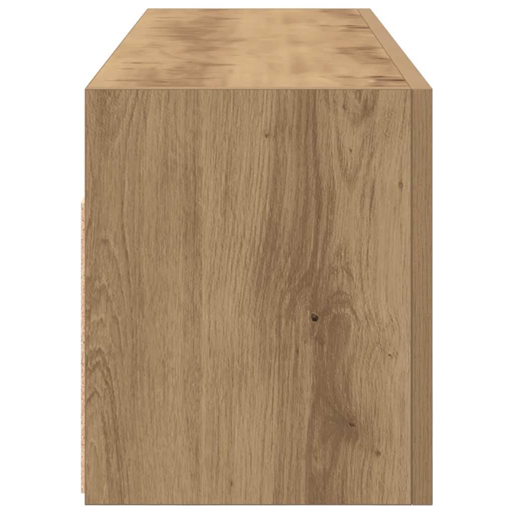vidaXL Meuble haut de salle de bain chêne Artisan 100x25x30 cm bois d'ingénierie