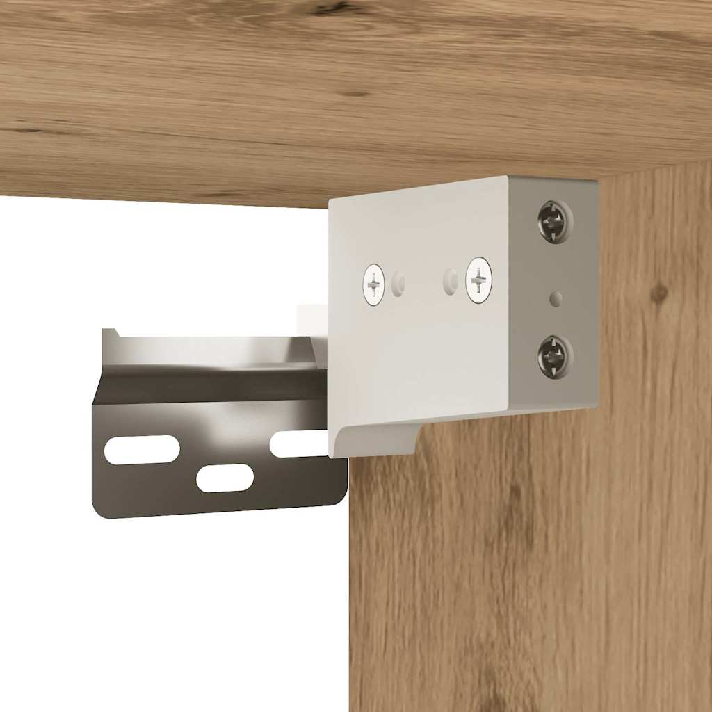 vidaXL Meuble haut de salle de bain chêne Artisan 100x25x30 cm bois d'ingénierie