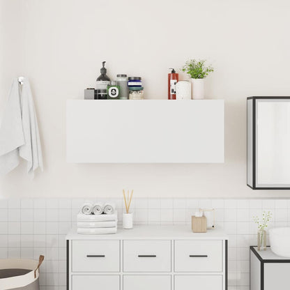 vidaXL Bad-Wandschrank Weiß 100x25x40 cm Holzwerkstoff