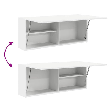 vidaXL Bad-Wandschrank Weiß 100x25x40 cm Holzwerkstoff