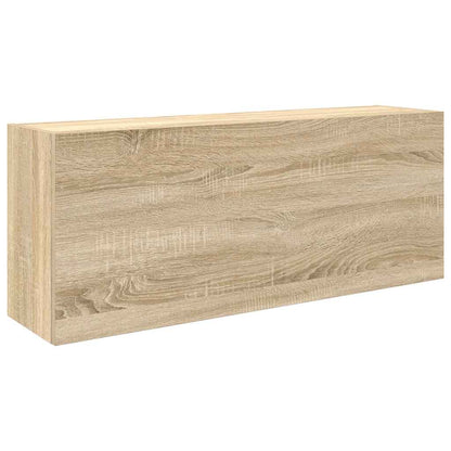 vidaXL Armoire murale de salle de bain chêne Sonoma 100x25x40 cm aggloméré