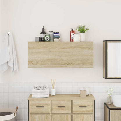 vidaXL Armoire murale de salle de bain chêne Sonoma 100x25x40 cm aggloméré