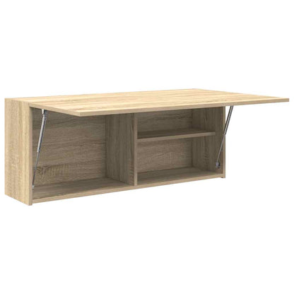 vidaXL Armoire murale de salle de bain chêne Sonoma 100x25x40 cm aggloméré