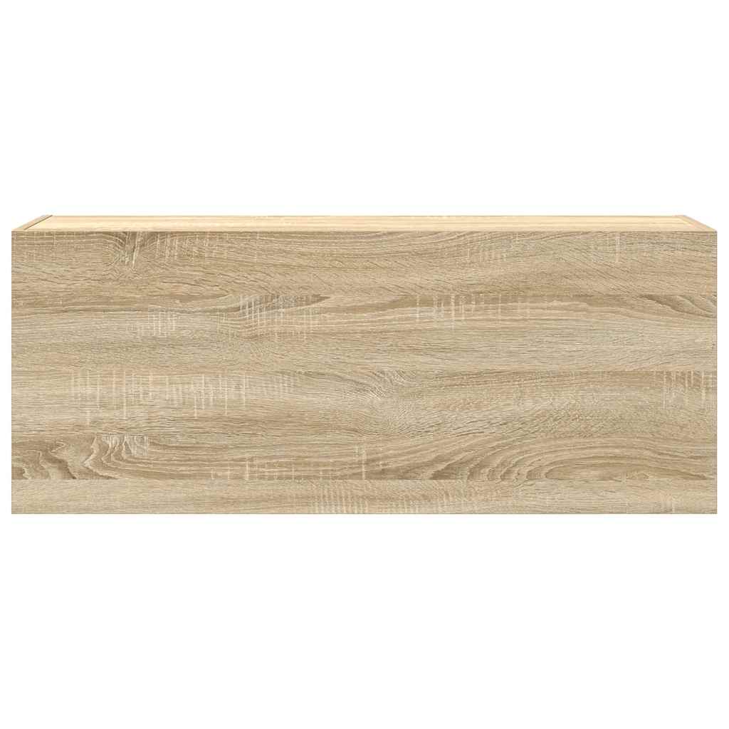 vidaXL Armoire murale de salle de bain chêne Sonoma 100x25x40 cm aggloméré