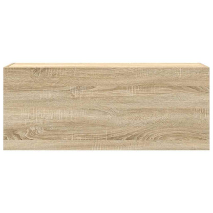 vidaXL Armoire murale de salle de bain chêne Sonoma 100x25x40 cm aggloméré