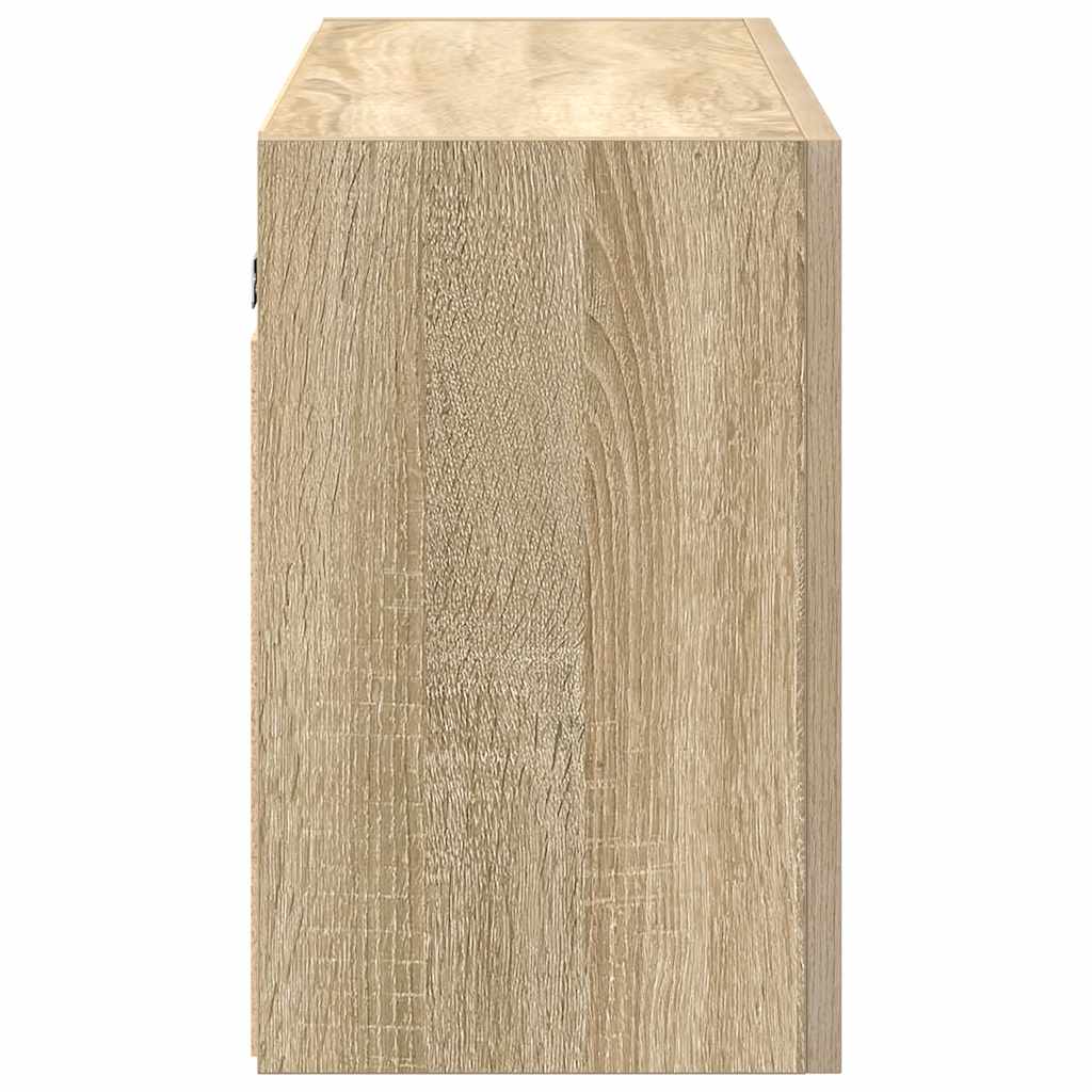 vidaXL Armoire murale de salle de bain chêne Sonoma 100x25x40 cm aggloméré