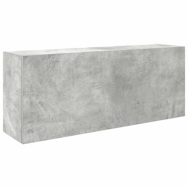 vidaXL Armoire murale de salle de bain gris béton 100x25x40 cm aggloméré