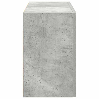 vidaXL Armoire murale de salle de bain gris béton 100x25x40 cm aggloméré