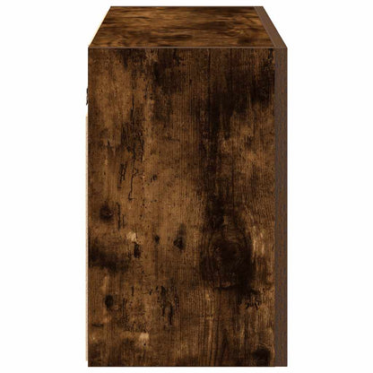 vidaXL Meuble haut de salle de bain chêne fumé 100x25x40 cm bois d'ingénierie