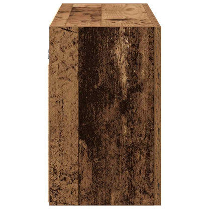 vidaXL Armoire murale de salle de bain aspect bois de récupération 100x25x40 cm en bois d'ingénierie