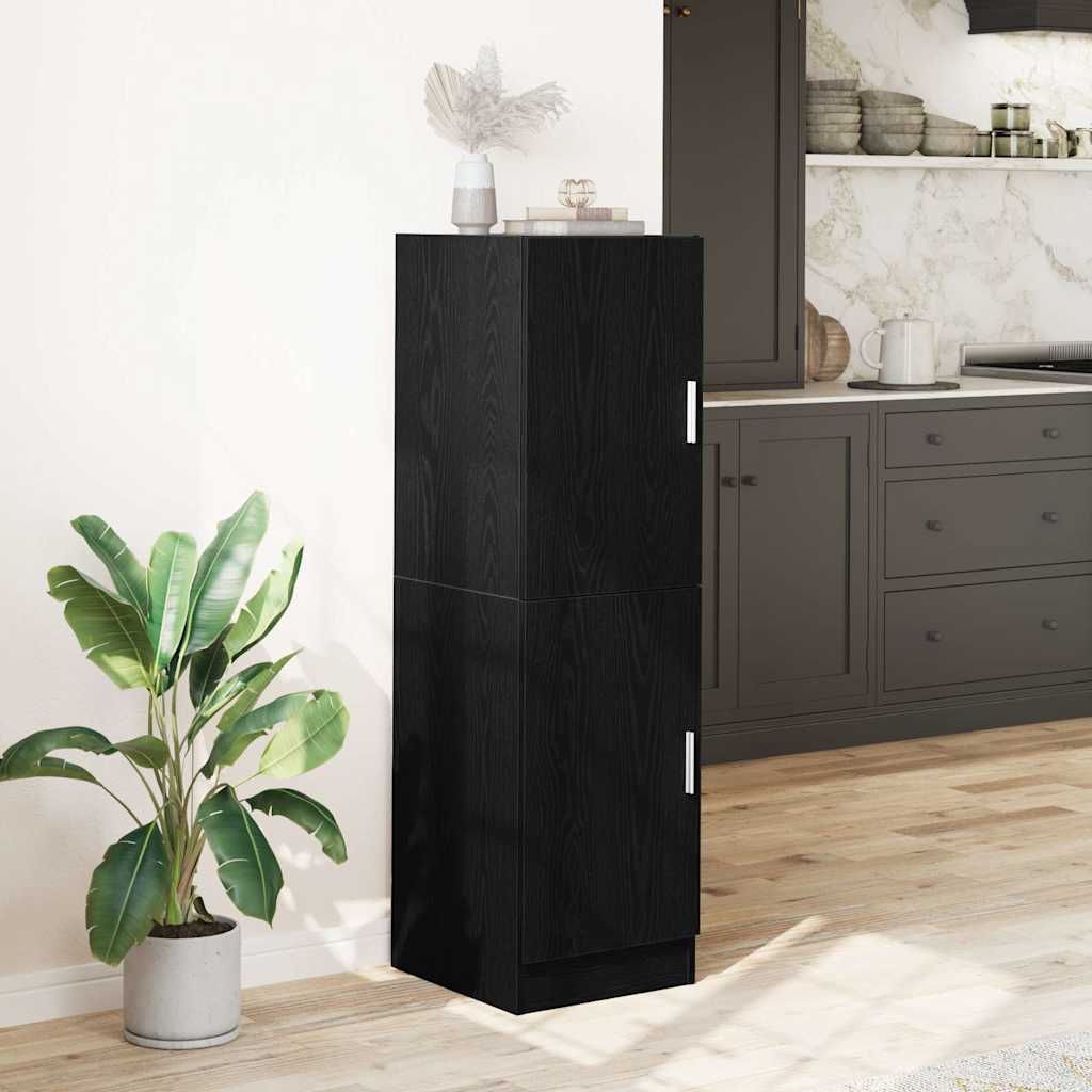 vidaXL Küchenschrank Schwarz 38x41,5x131,5 cm Holzwerkstoff