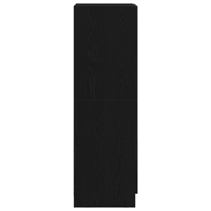 vidaXL Küchenschrank Schwarz 38x41,5x131,5 cm Holzwerkstoff