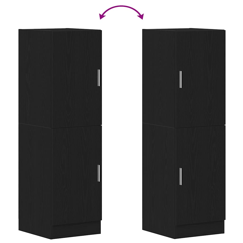 vidaXL Küchenschrank Schwarz 38x41,5x131,5 cm Holzwerkstoff