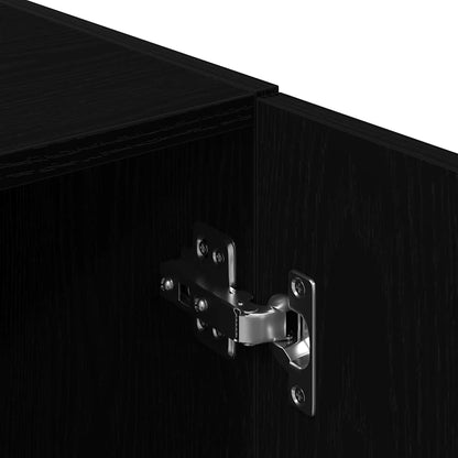 vidaXL Küchenschrank Schwarz 38x41,5x131,5 cm Holzwerkstoff