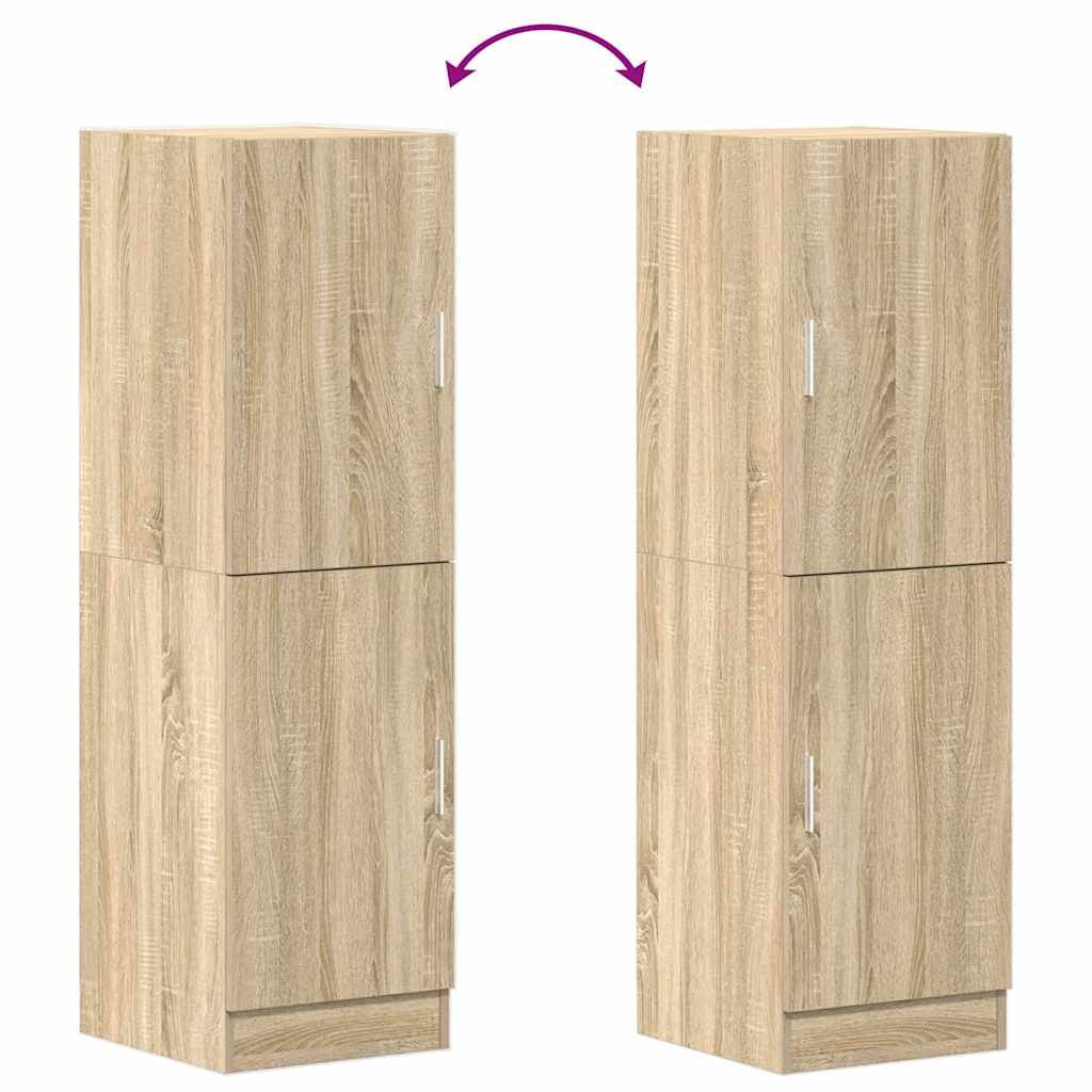 vidaXL Küchenschrank Sonoma-Eiche 38x41,5x131,5 cm Holzwerkstoff