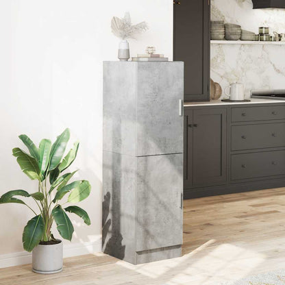 vidaXL Küchenschrank Betongrau 38x41,5x131,5 cm Holzwerkstoff