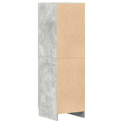 vidaXL Küchenschrank Betongrau 38x41,5x131,5 cm Holzwerkstoff