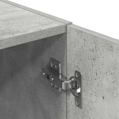 vidaXL Küchenschrank Betongrau 38x41,5x131,5 cm Holzwerkstoff
