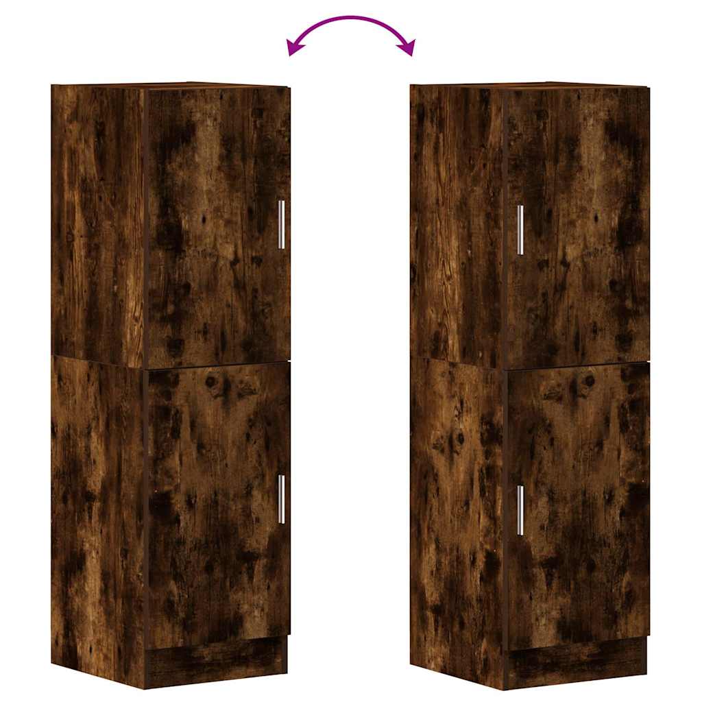 vidaXL Küchenschrank Räuchereiche 38x41,5x131,5 cm Holzwerkstoff