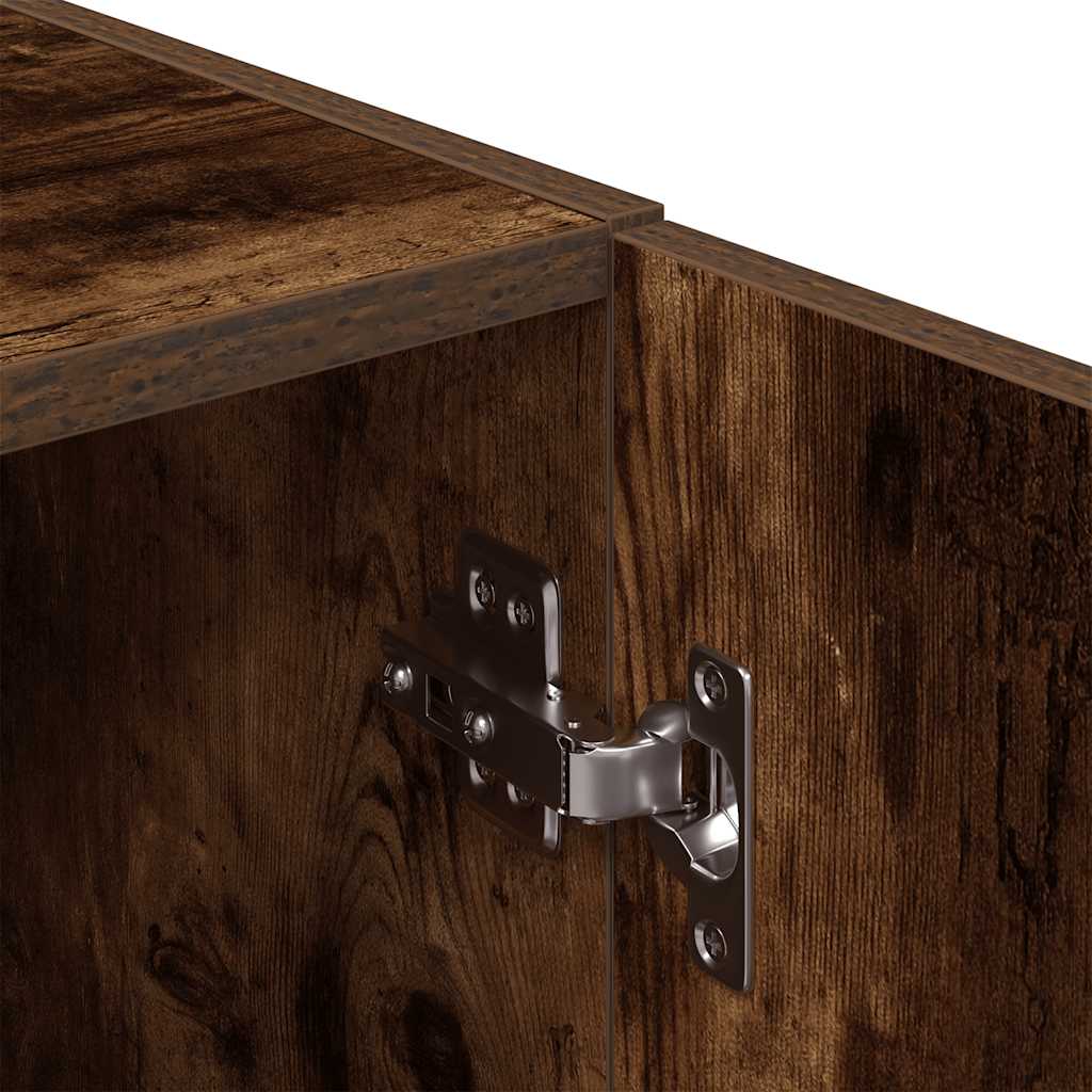 vidaXL Küchenschrank Räuchereiche 38x41,5x131,5 cm Holzwerkstoff