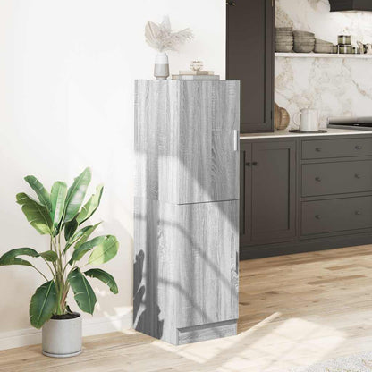 vidaXL Küchenschrank Grau Sonoma 38x41,5x131,5 cm Holzwerkstoff