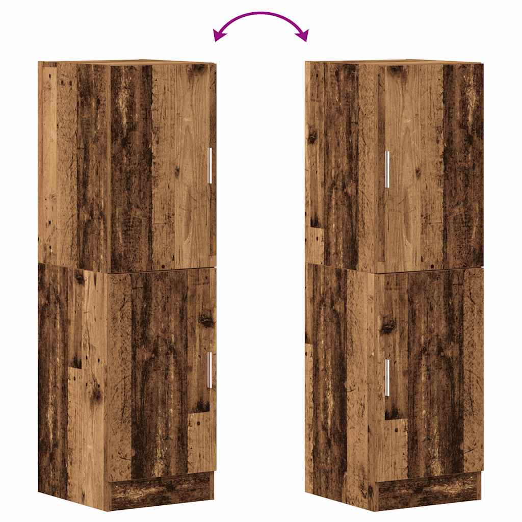 vidaXL Küchenschrank Altholz-Optik 38x41,5x131,5 cm Holzwerkstoff