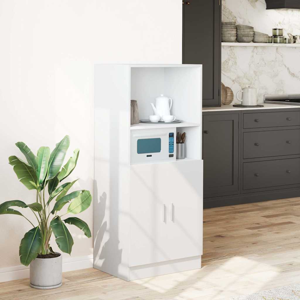 vidaXL Küchenschrank Weiß 57x41,5x131,5 cm Holzwerkstoff