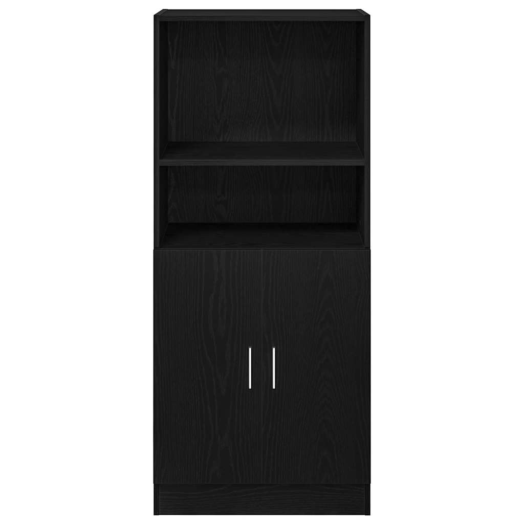 vidaXL Küchenschrank Schwarz 57x41,5x131,5 cm Holzwerkstoff