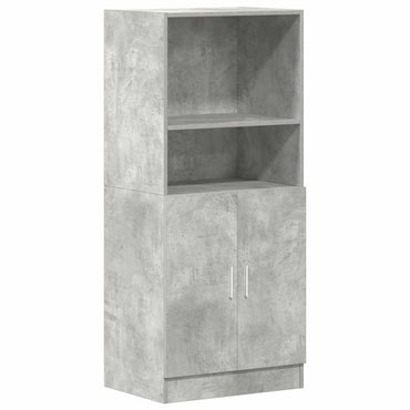 vidaXL Küchenschrank Betongrau 57x41,5x131,5 cm Holzwerkstoff
