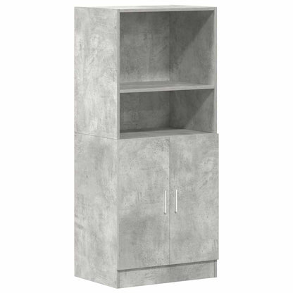 vidaXL Küchenschrank Betongrau 57x41,5x131,5 cm Holzwerkstoff