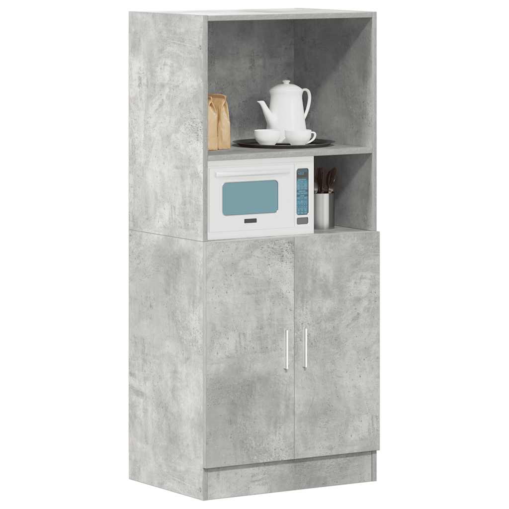 vidaXL Küchenschrank Betongrau 57x41,5x131,5 cm Holzwerkstoff