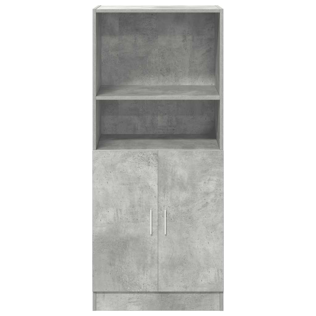 vidaXL Küchenschrank Betongrau 57x41,5x131,5 cm Holzwerkstoff