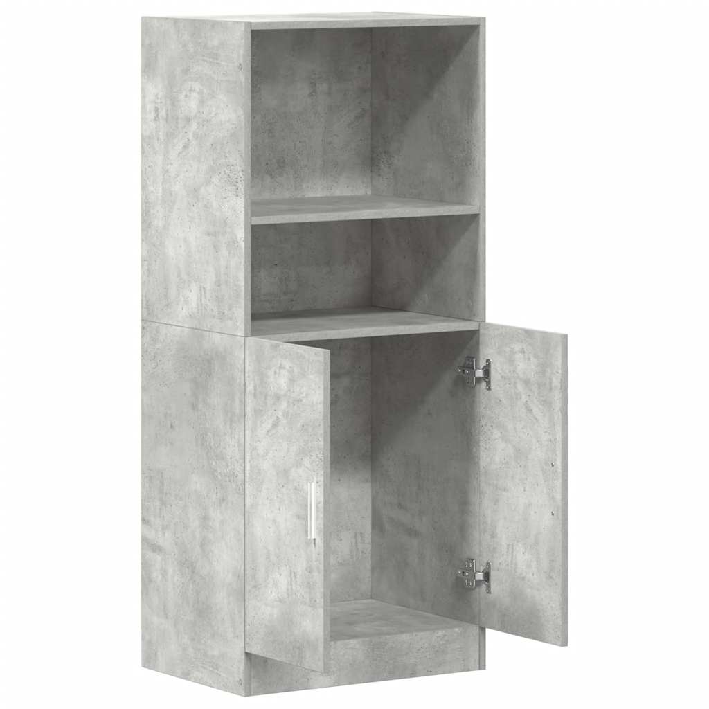 vidaXL Küchenschrank Betongrau 57x41,5x131,5 cm Holzwerkstoff