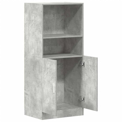 vidaXL Küchenschrank Betongrau 57x41,5x131,5 cm Holzwerkstoff